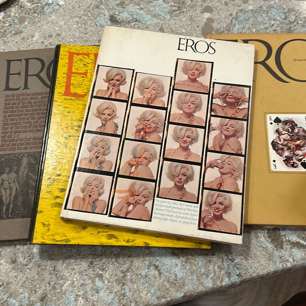 Set of Eros vintage books